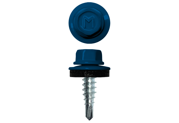 Саморез по металлу Daxmer 4,8х19 RAL 5005 (250) сверло №2