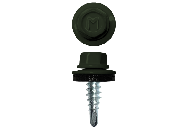 Саморез по металлу Daxmer 4,8х19 RAL 6020 (250) сверло №2