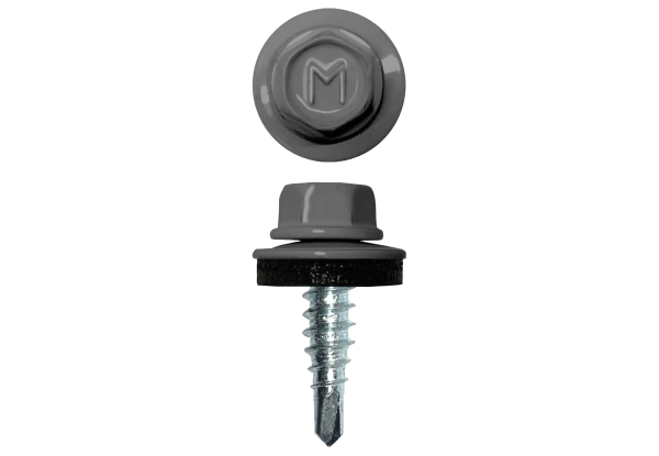 Саморез по металлу Daxmer 4,8х19 RAL 7004 (250) сверло №2