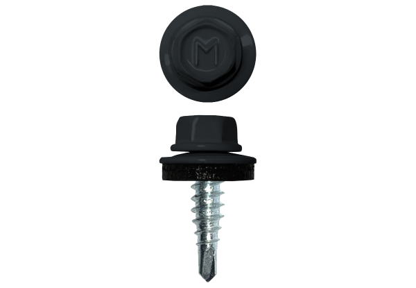 Саморез по металлу Daxmer 4,8х19 RAL 7016 (250) сверло №2