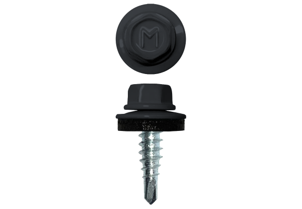 Саморез по металлу Daxmer 4,8х19 RAL 7024 (250) сверло №2