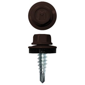 Саморез по металлу Daxmer 4,8х19 RAL 8017 (250) сверло №2