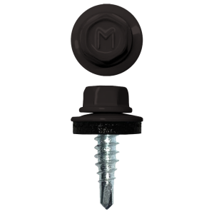 Саморез по металлу Daxmer 4,8х19 RAL 8019 (250) сверло №2