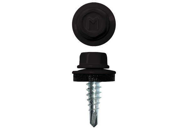 Саморез по металлу Daxmer 4,8х19 RAL 9005 (250) сверло №2