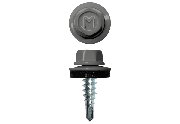 Саморез по металлу Daxmer 4,8х19 RAL 9006 (250) сверло №2