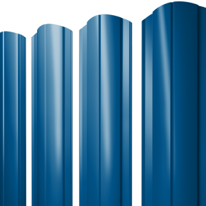 Штакетник Круглый фигурный 0,4 PE RAL 5005 сигнальный синий