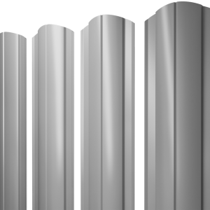 Штакетник Круглый фигурный 0,4 PE RAL 7004 сигнальный серый