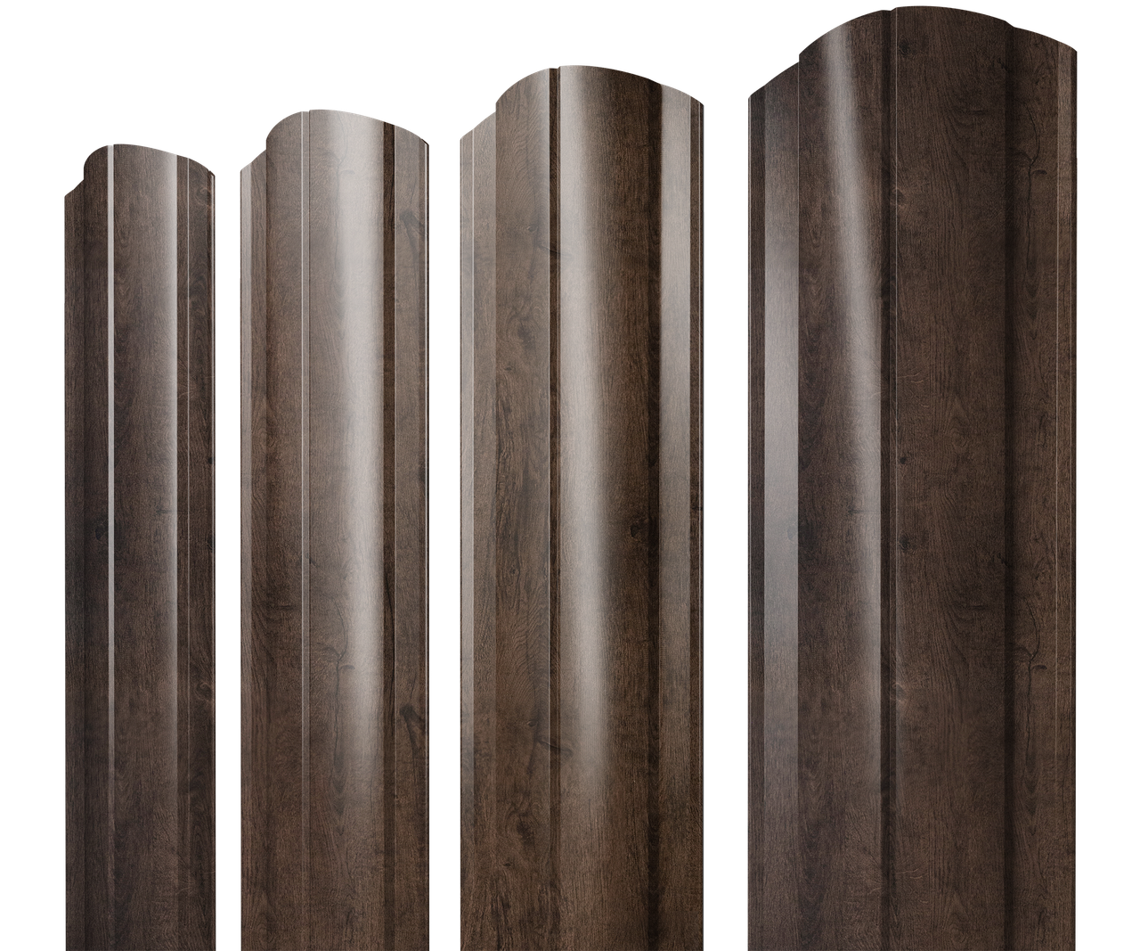 Штакетник Круглый фигурный 0,45 Print-Double Elite Antique Wood