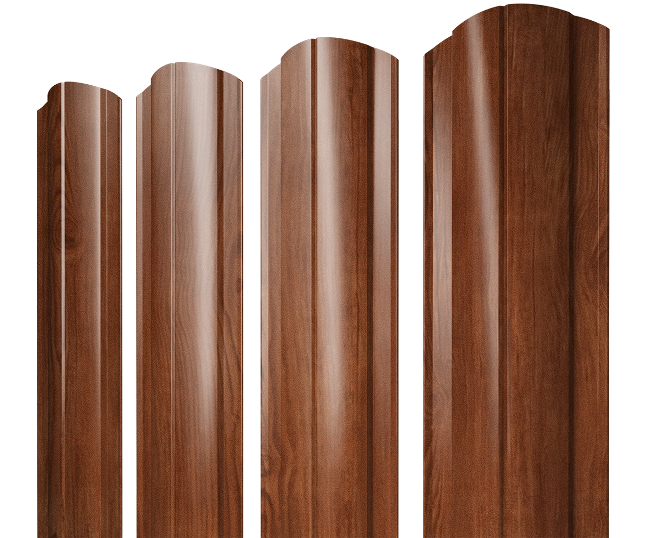 Штакетник Круглый фигурный 0,45 Print Elite Rowan TwinColor