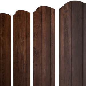 Штакетник Круглый фигурный 0,45 Print Premium Cherry Wood Fresh TwinColor