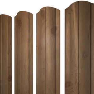 Штакетник Круглый фигурный 0,45 Print Premium Pine Wood Fresh