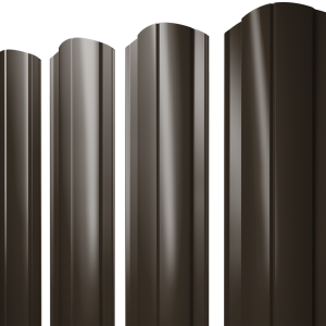 Штакетник Круглый фигурный 0,5 Velur X RR 32 темно-коричневый