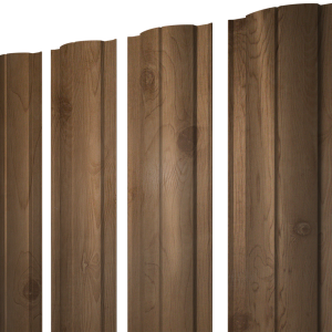 Штакетник Круглый с прямым резом 0,45 Print Premium Pine Wood Fresh