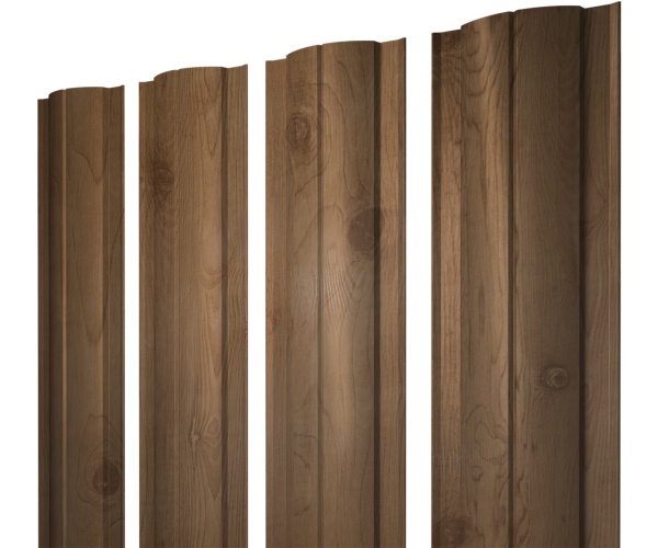 Штакетник Круглый с прямым резом 0,45 Print Premium Pine Wood Fresh
