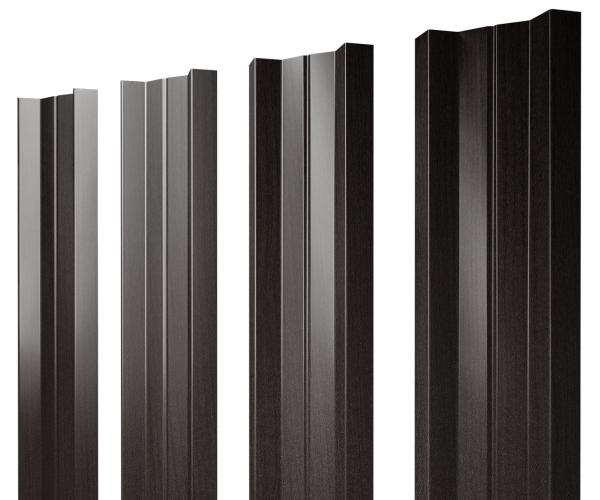 Штакетник М-образный А с прямым резом 0,45 Print Elite Coffee Wood TwinColor