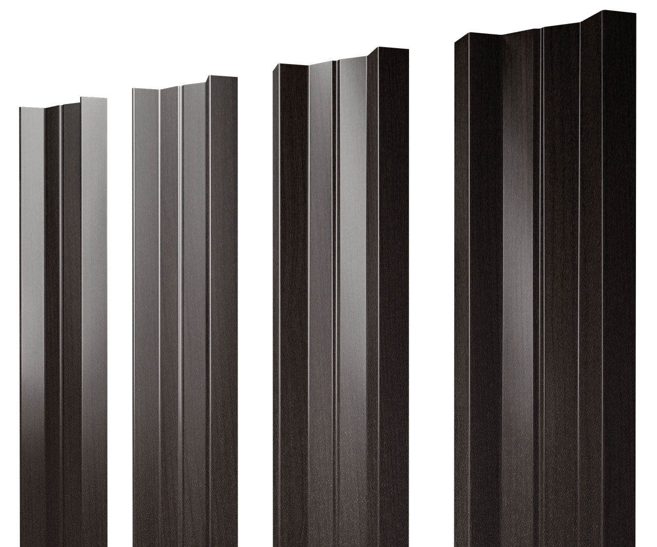 Штакетник М-образный А с прямым резом 0,45 Print Elite Coffee Wood TwinColor
