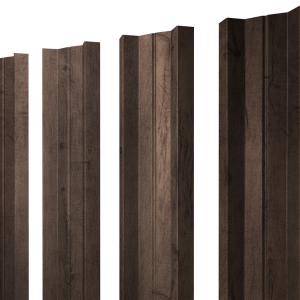 Штакетник М-образный А с прямым резом 0,45 Print Premium Almond Wood Fresh