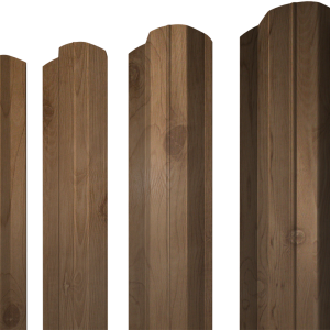 Штакетник М-образный B фигурный 0,45 Print Premium Pine Wood Fresh