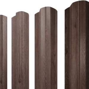 Штакетник М-образный В фигурный 0,45 Print Elite White Wood TwinColor
