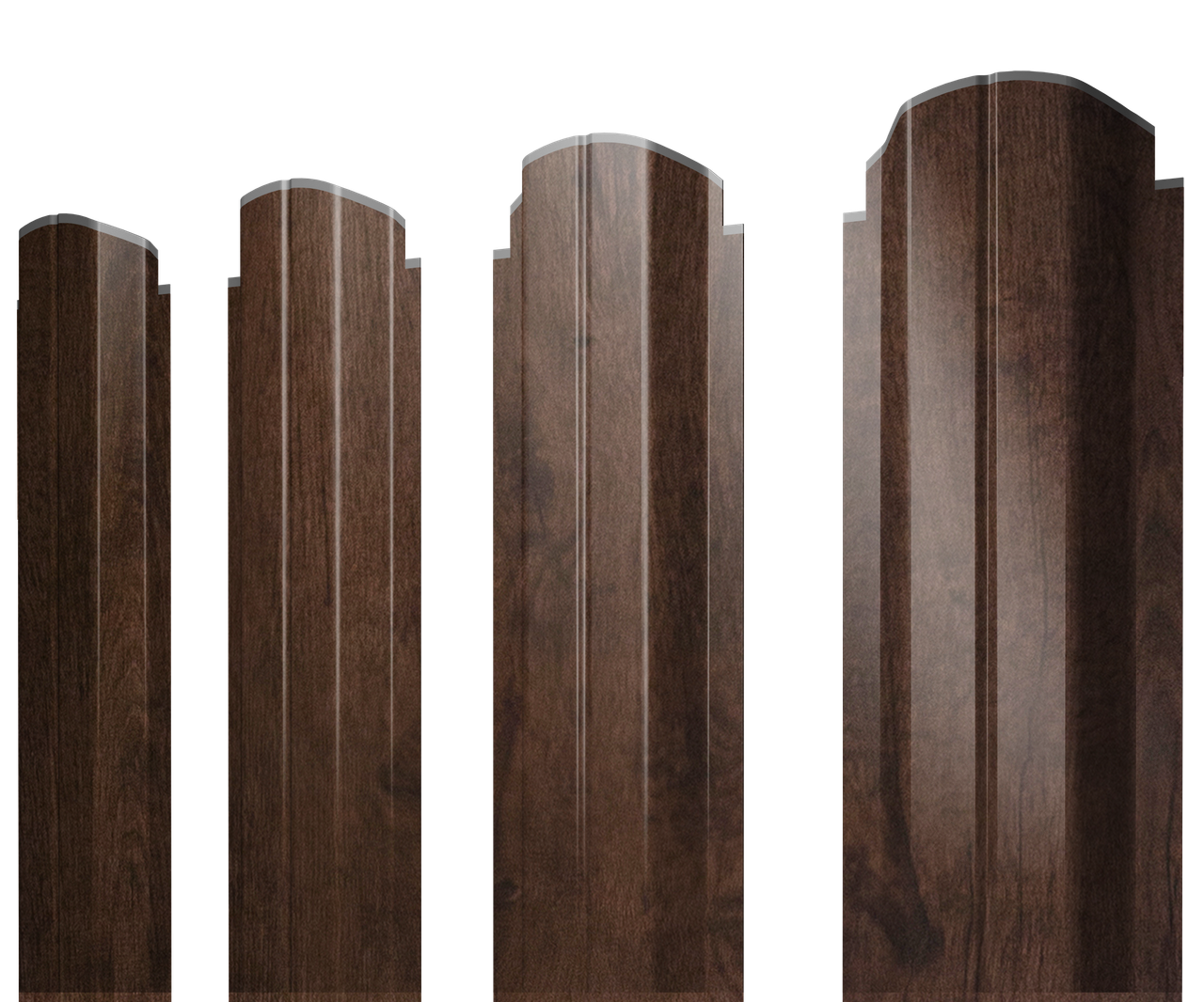 Штакетник П-образный А фигурный 0,45 Print-Double Elite Antique Wood