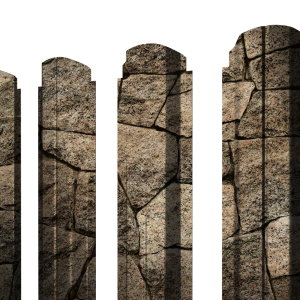 Штакетник П-образный А фигурный 0,45 Print Elite King Stone TwinColor