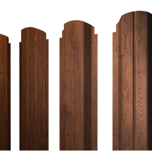 Штакетник П-образный А фигурный 0,45 Print Premium Golden Wood Fresh TwinColor