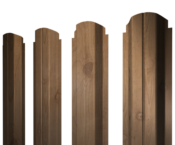 Штакетник П-образный А фигурный 0,45 Print Premium Pine Wood Fresh