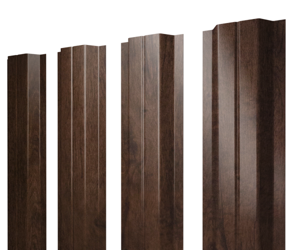 Штакетник П-образный A с прямым резом 0,45 Print-Double Elite Antique Wood