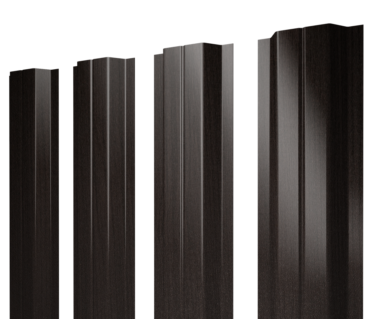 Штакетник П-образный A с прямым резом 0,45 Print Elite Coffee Wood TwinColor
