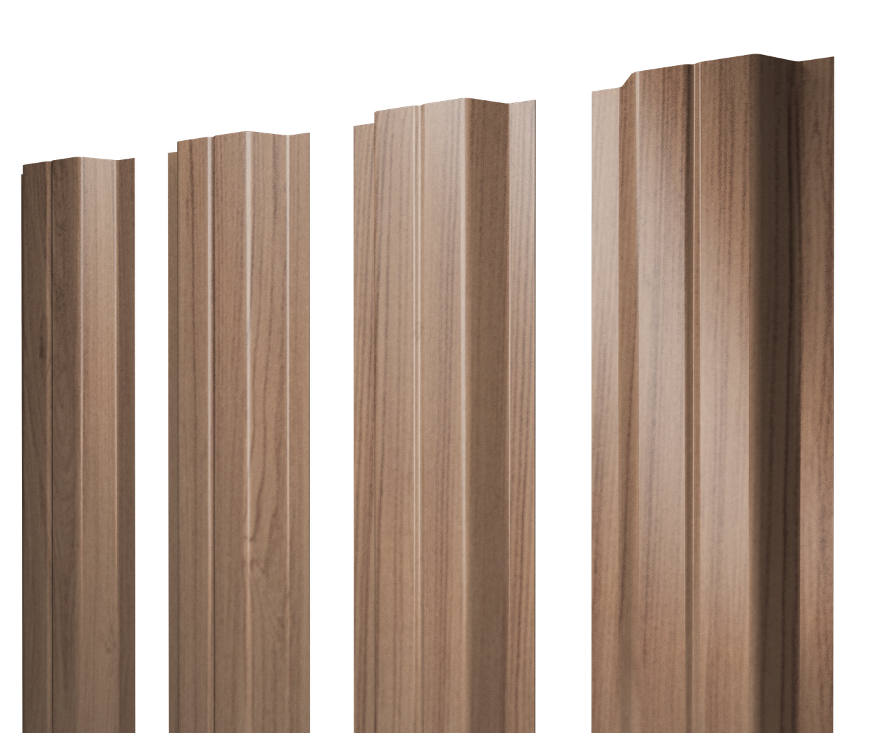 Штакетник П-образный A с прямым резом 0,45 Print Elite Honey Wood TwinColor