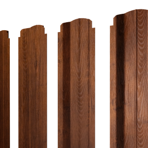 Штакетник П-образный В фигурный 0,45 Print Premium Golden Wood Fresh TwinColor