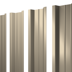 Штакетник П-образный В с прямым резом 0,45 PE RAL 1015 светлая слоновая кость