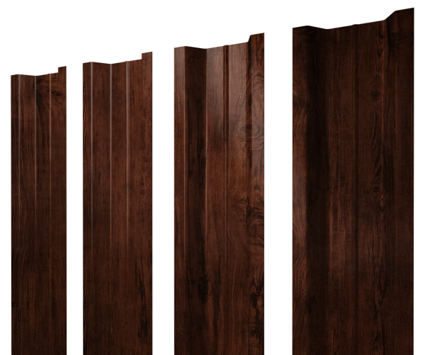Штакетник П-образный В с прямым резом 0,45 Print Elite Cherry Wood TwinColor