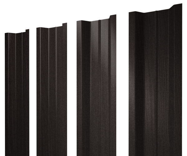 Штакетник П-образный В с прямым резом 0,45 Print Elite Coffee Wood TwinColor
