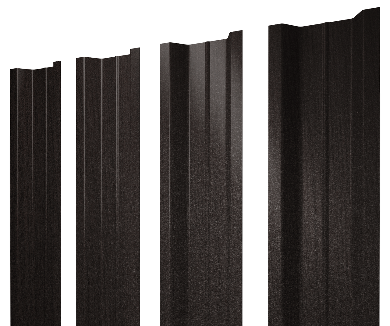 Штакетник П-образный В с прямым резом 0,45 Print Elite Coffee Wood TwinColor