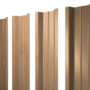 Штакетник П-образный В с прямым резом 0,45 Print Elite Honey Wood TwinColor