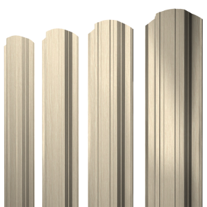 Штакетник Прямоугольный фигурный 0,45 Print Elite Milky Wood TwinColor