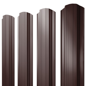 Штакетник Прямоугольный фигурный 0,5 GreenCoat Pural BT RR 887 шоколадно-коричневый (RAL 8017 шоколад)