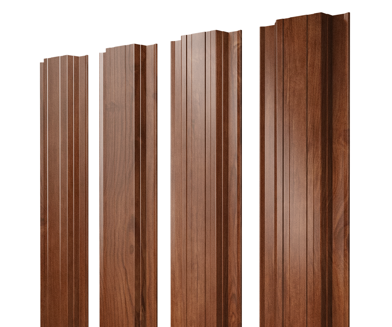 Штакетник Прямоугольный с прямым резом 0,45 Print Elite Rowan TwinColor