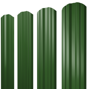 Штакетник Twin фигурный 0,45 PE RAL 6002 лиственно-зеленый