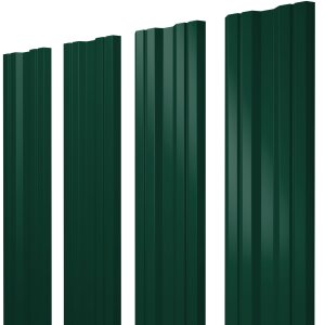 Штакетник Twin с прямым резом 0,4 PE RAL 6005 зеленый мох