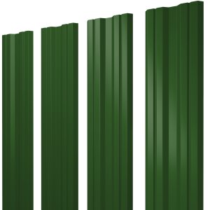 Штакетник Twin с прямым резом 0,45 PE RAL 6002 лиственно-зеленый
