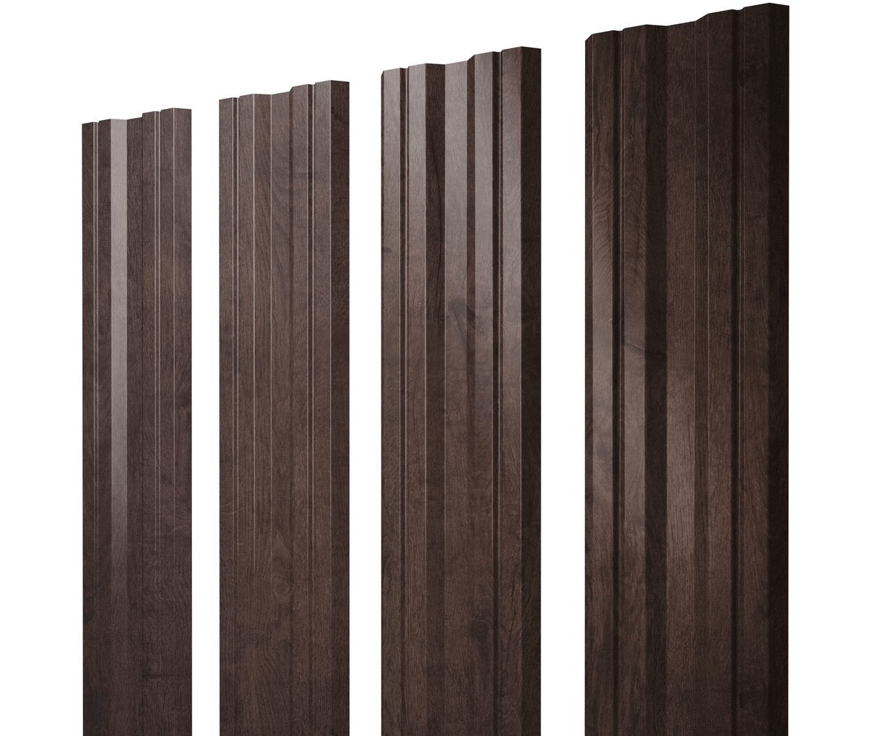 Штакетник Twin с прямым резом 0,45 Print Elite Antique Wood TwinColor