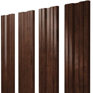 Штакетник Twin с прямым резом 0,45 Print Elite Cherry Wood TwinColor