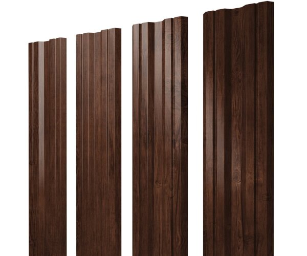 Штакетник Twin с прямым резом 0,45 Print Elite Cherry Wood TwinColor