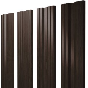 Штакетник Twin с прямым резом 0,45 Print Elite Coffee Wood TwinColor
