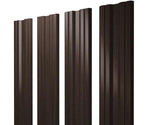 Штакетник Twin с прямым резом 0,45 Print Elite Coffee Wood TwinColor
