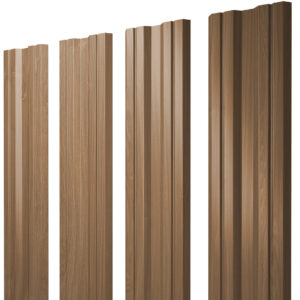 Штакетник Twin с прямым резом 0,45 Print Elite Honey Wood Twin с прямым резомColor