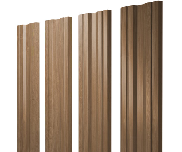 Штакетник Twin с прямым резом 0,45 Print Elite Honey Wood Twin с прямым резомColor