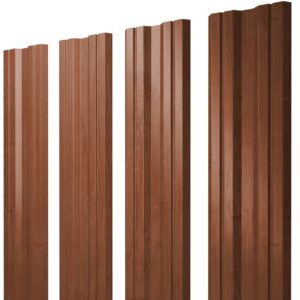 Штакетник Twin с прямым резом 0,45 Print Elite Rowan Twin с прямым резомColor